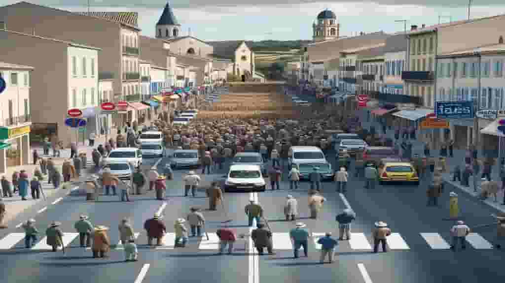Les agriculteurs manifestent : importants bouchons et plusieurs routes fermées à Perpignan