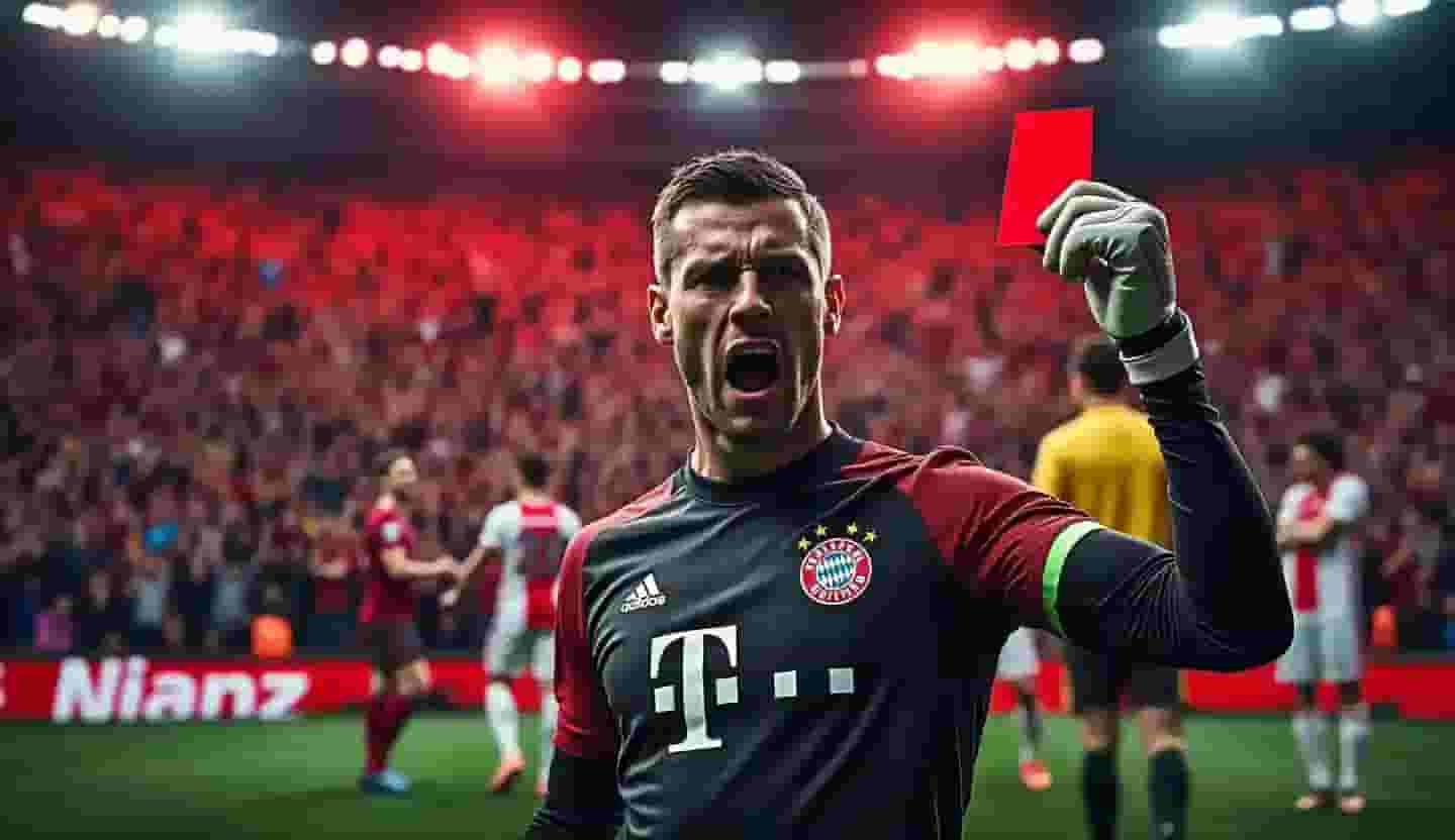 Bayern Munich: la sortie catastrophique de Neuer, expulsé pour la première fois en plus de 800 matchs