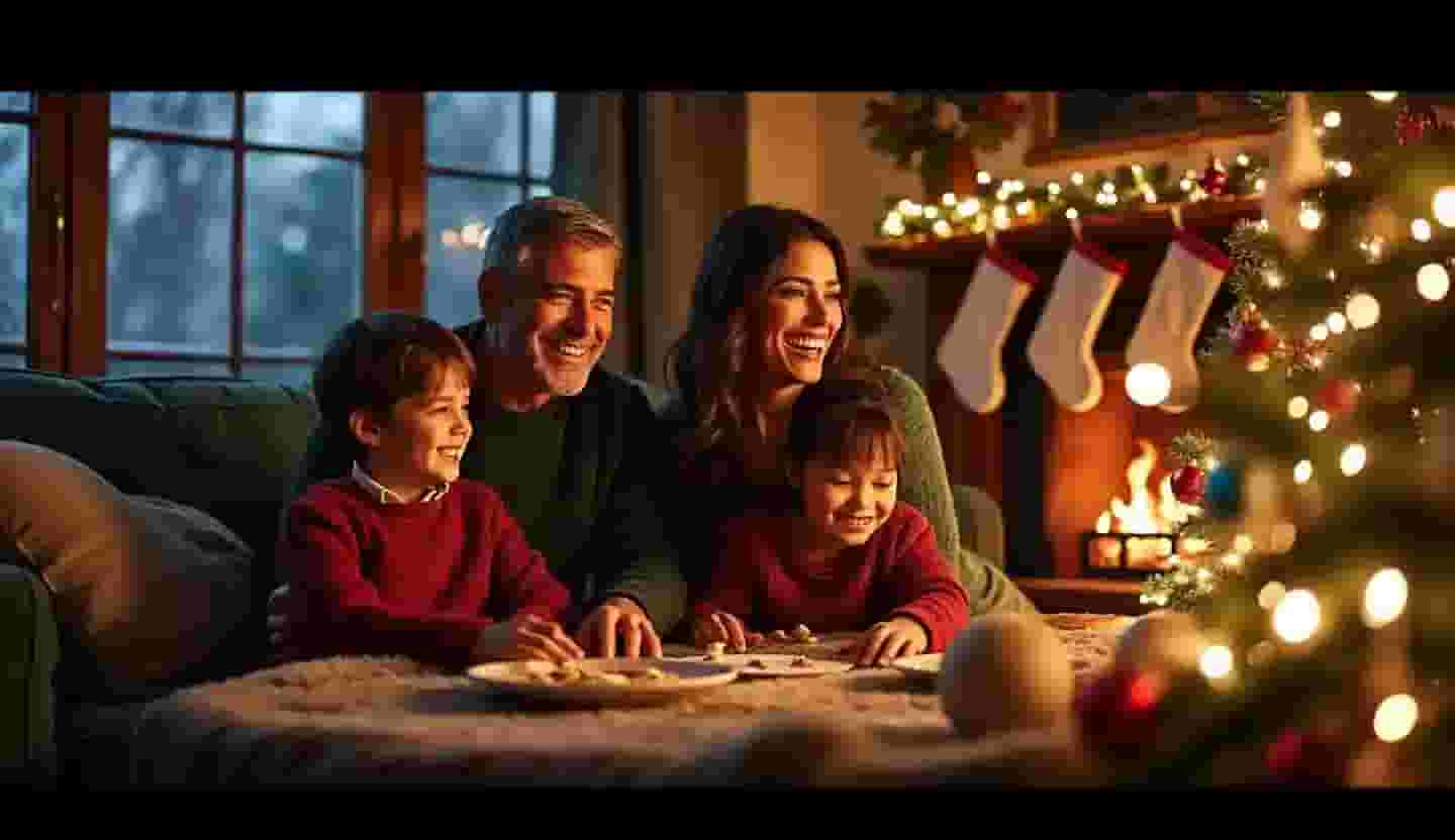 George Clooney : Ses jumeaux de 7 ans ont hérité d’un rituel de Noël très particulier de leur maman Amal