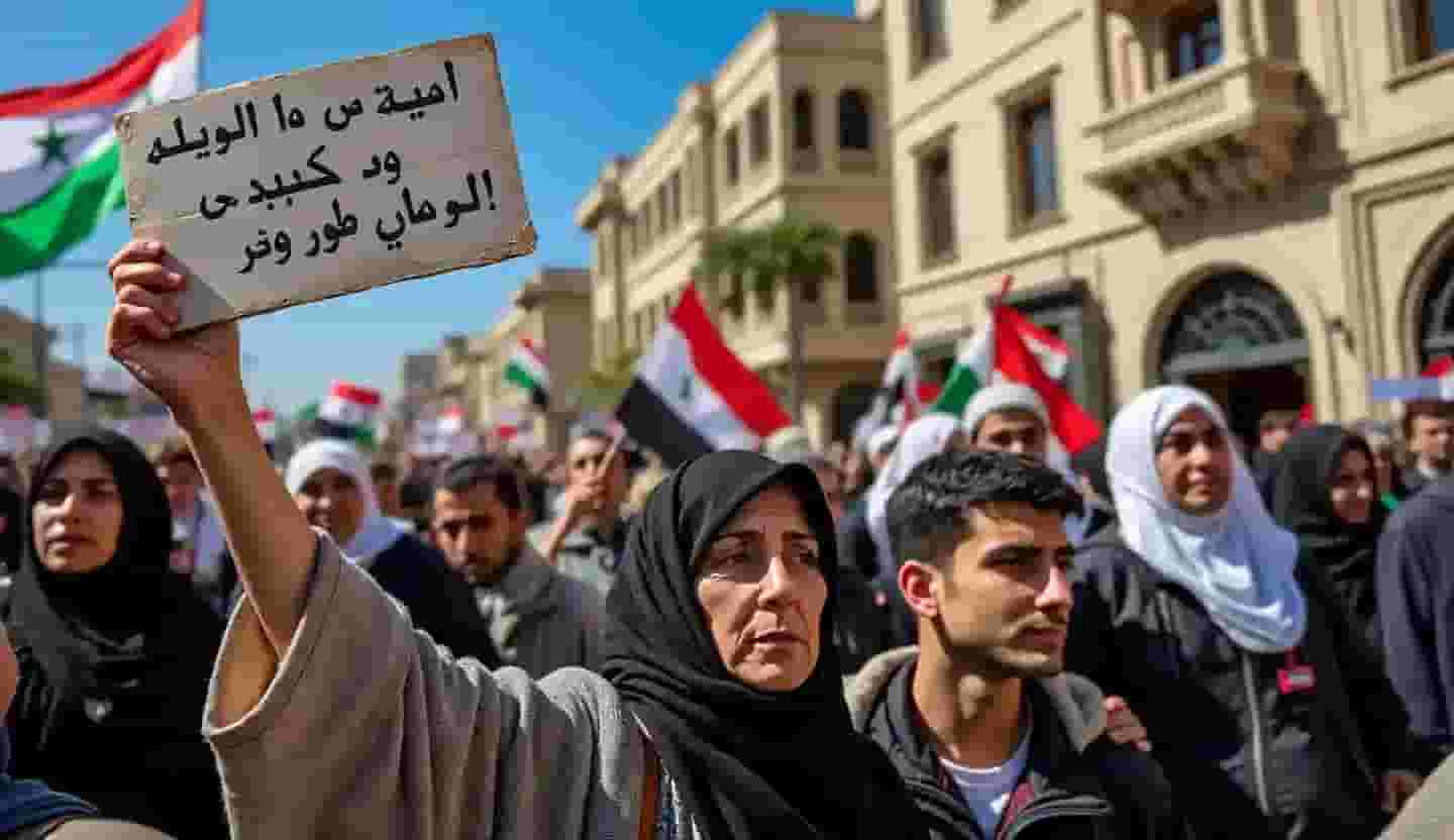Syrie: la minorité alaouite manifeste à Damas pour exprimer ses craintes