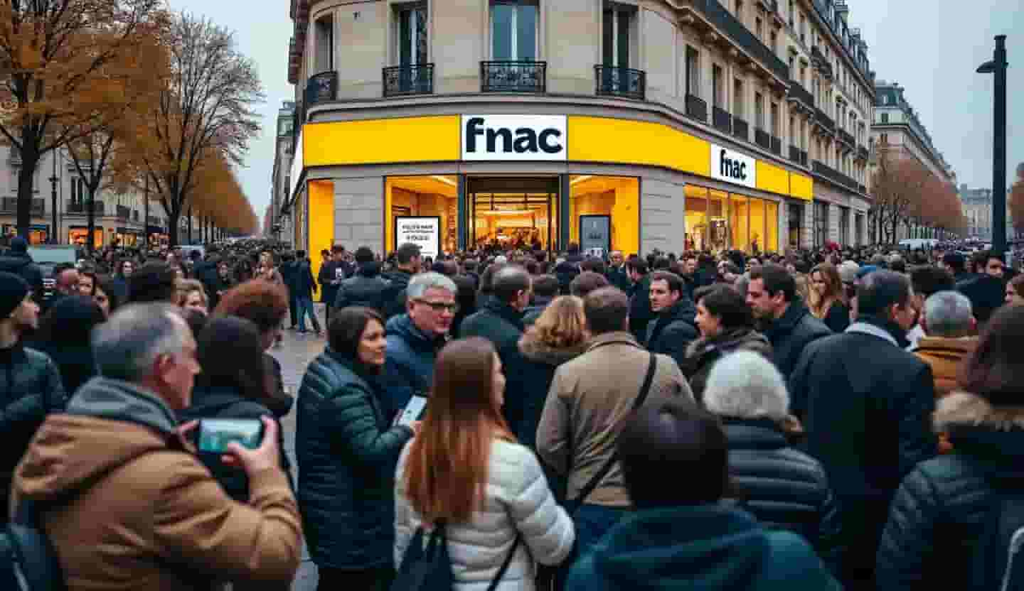 Trop de monde pour le déstockage de la Fnac des Champs-Elysées, le magasin ferme jusqu'à lundi