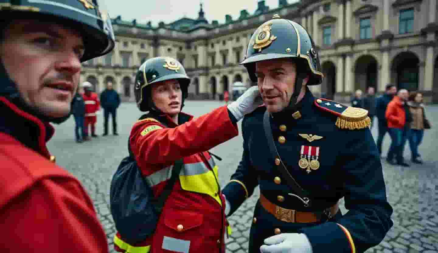 Terrible accident au palais royal de Stockholm, un garde gravement blessé