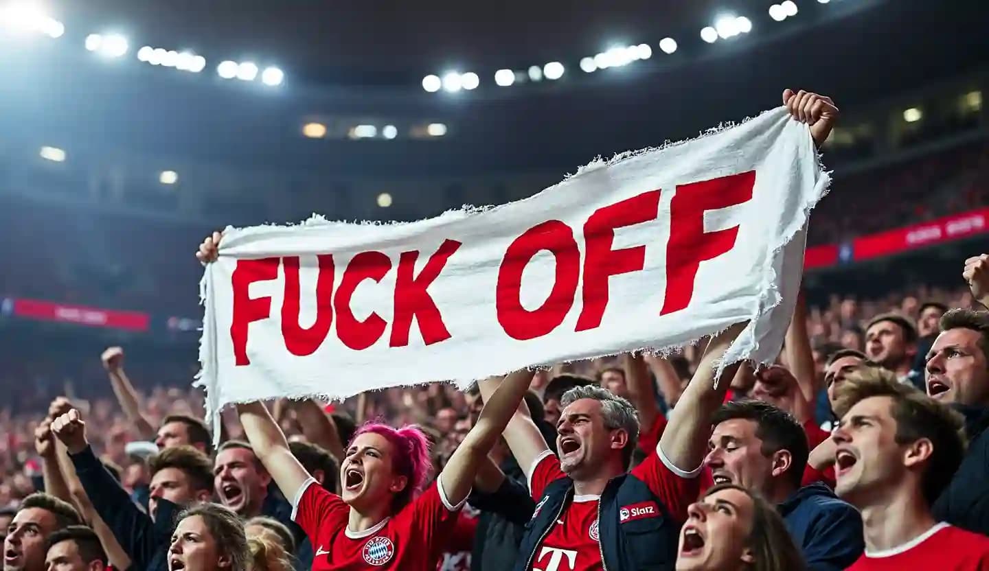 "Fuck off": les nouvelles banderoles cinglantes des supporters du Bayern contre Al-Khelaïfi et le PSG