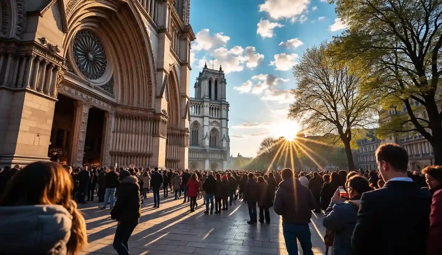 DIRECT - Réouverture de Notre-Dame de Paris : la cathédrale a rouvert ses portes, ses cloches retentissent à nouveau,… Suivez notre direct