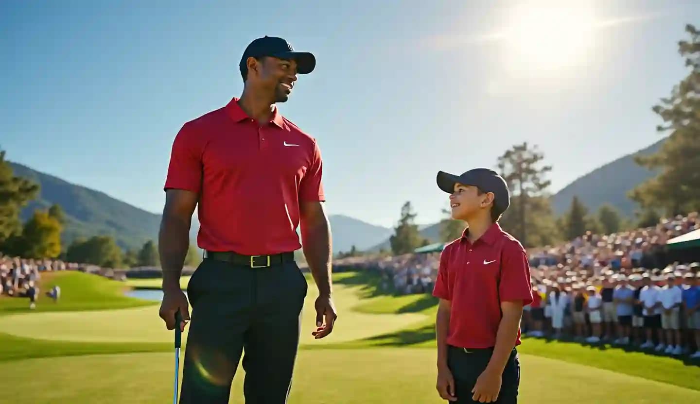 Golf: Tiger Woods de retour pour une compétition en duo avec son fils