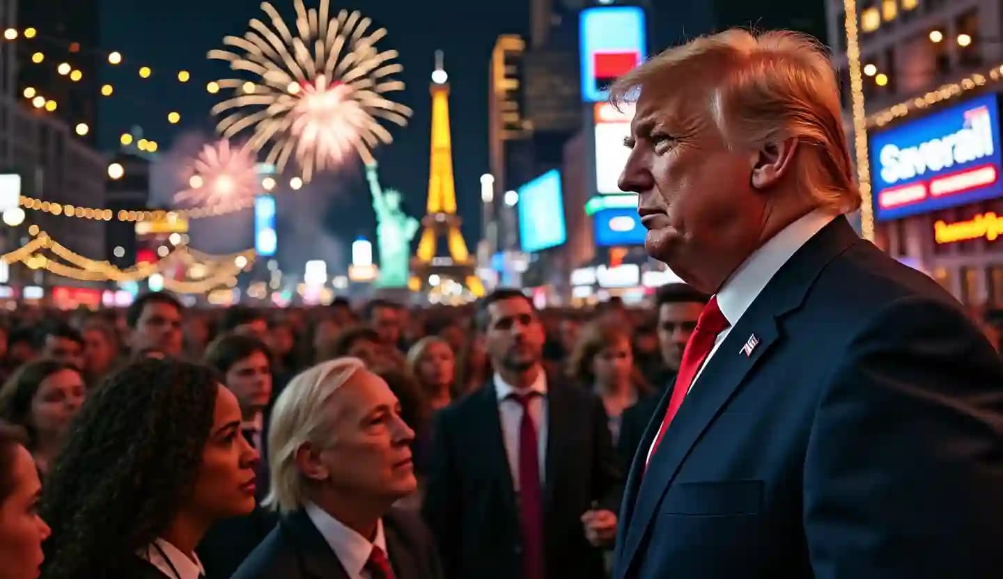 Entre espoirs de paix et retour de Trump, la planète célèbre le passage à 2025