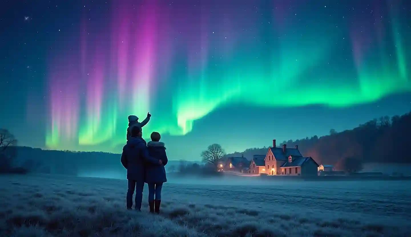 Découvrez les plus belles images des aurores boréales aperçues en France au Nouvel An