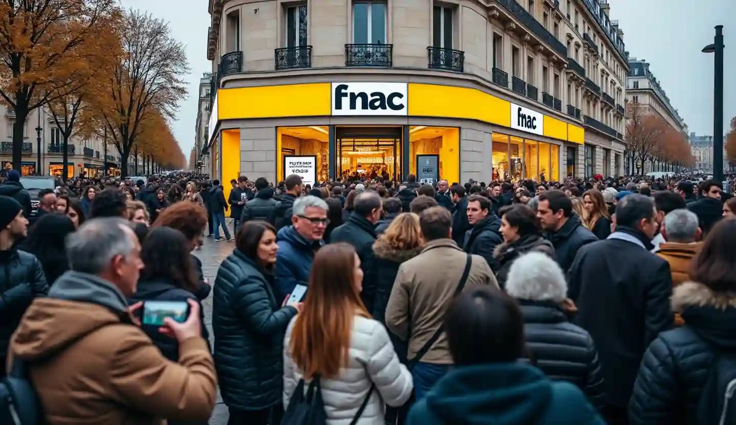 Trop de monde pour le déstockage de la Fnac des Champs-Elysées, le magasin ferme jusqu'à lundi