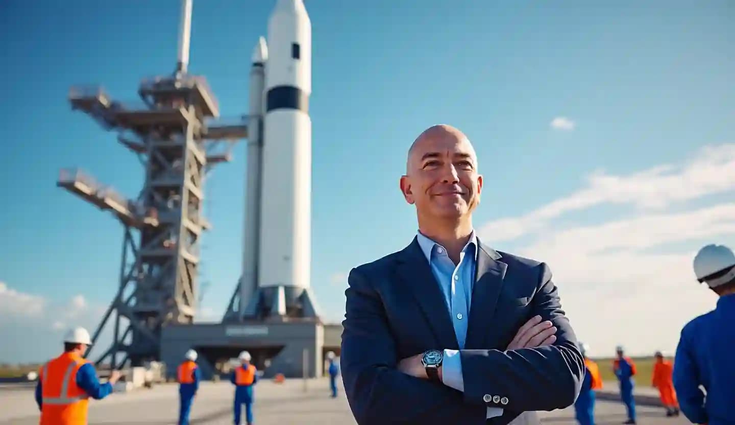 L'entreprise spatiale de Jeff Bezos s'apprête à mener le premier vol de son lanceur lourd