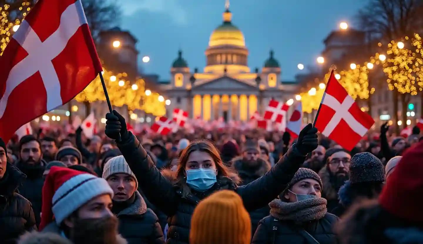 Géorgie: des milliers de manifestants devant le Parlement pour le Noël orthodoxe